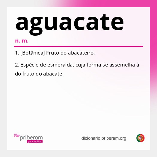 Significado de aguacate