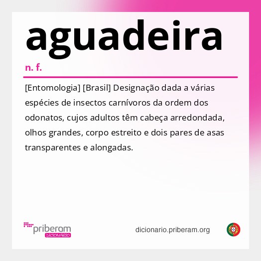 Significado de aguadeira