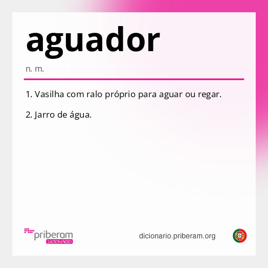 Significado de aguador