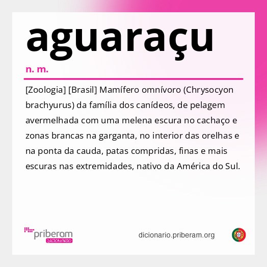 Significado de aguaraçu