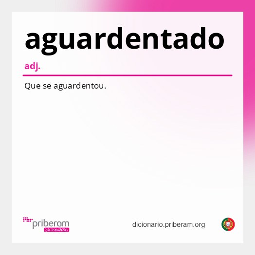 Significado de aguardentado