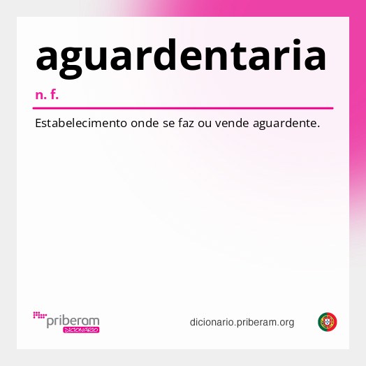 Significado de aguardentaria