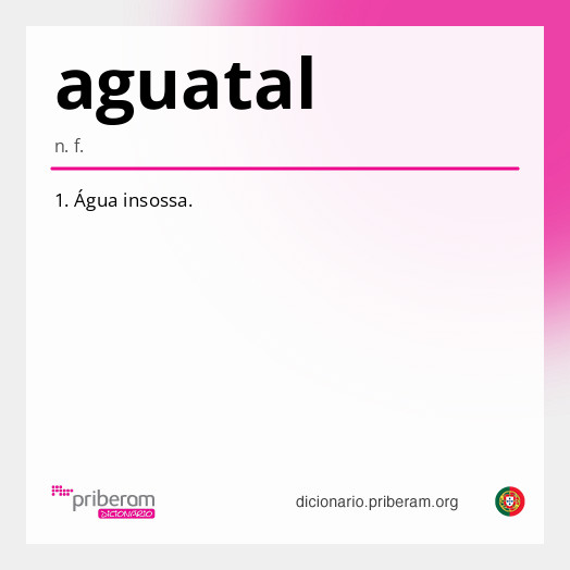 Significado de aguatal