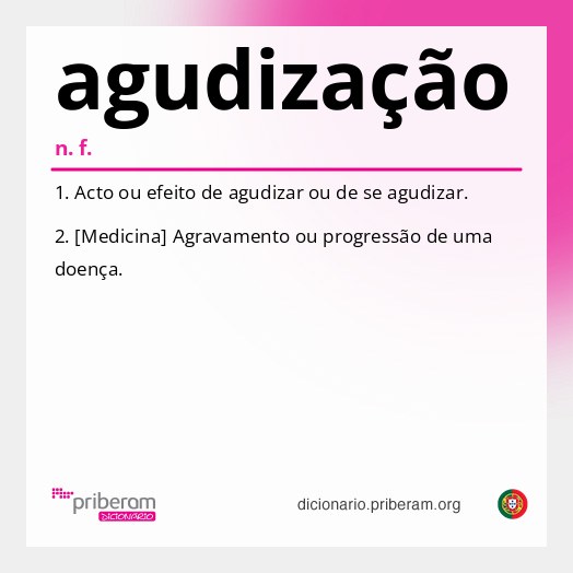 Significado de agudização
