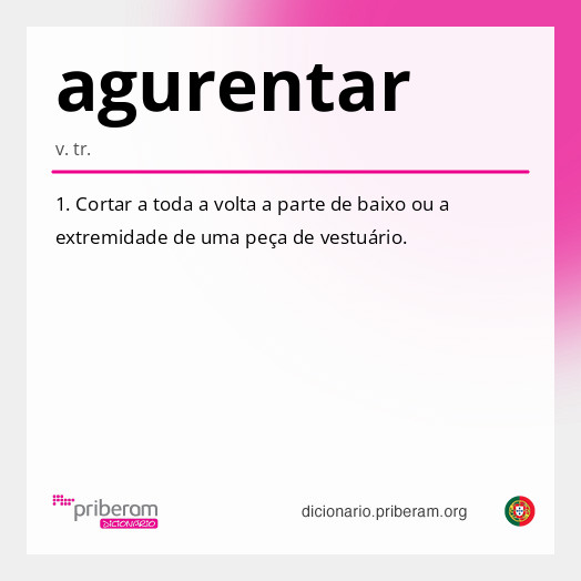 Significado de agurentar