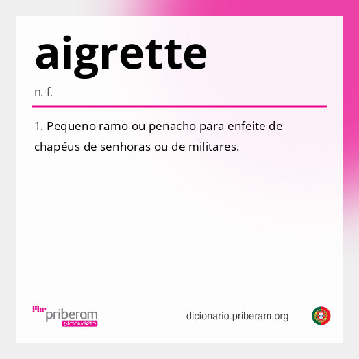 Significado de aigrette