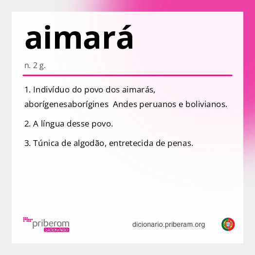 Significado de aimará