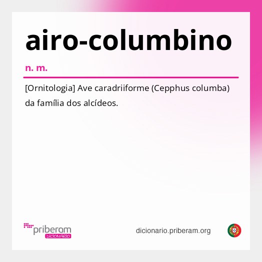 Significado de airo-columbino