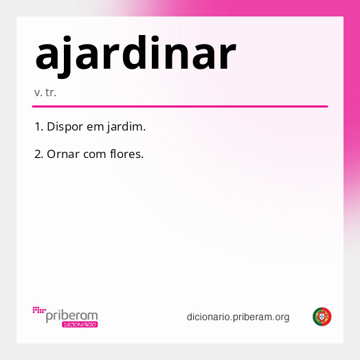 Significado de ajardinar