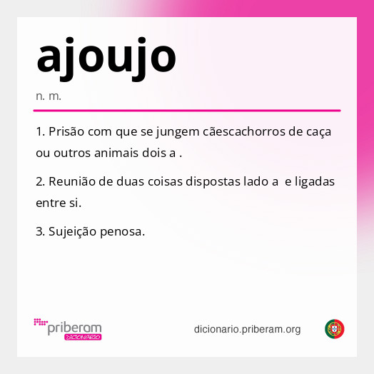 Significado de ajoujo