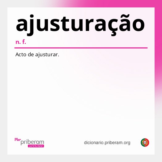 Significado de ajusturação