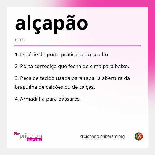 Significado de alçapão