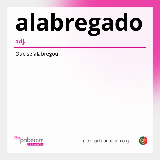Significado de alabregado