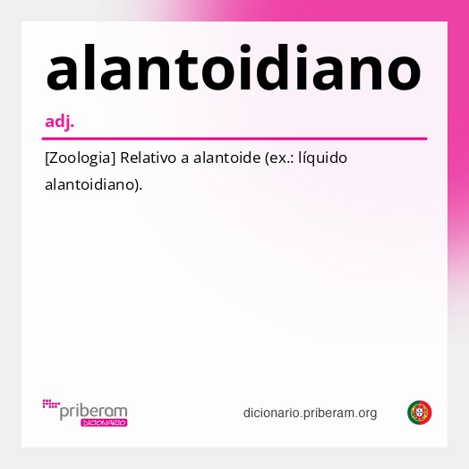 Significado de alantoidiano