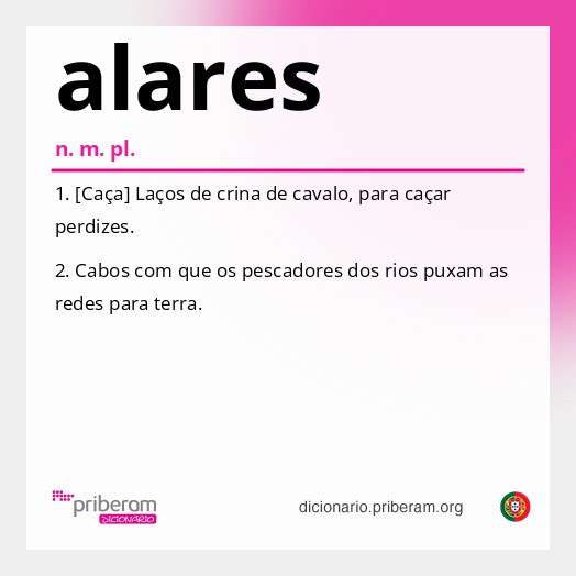 Significado de alares