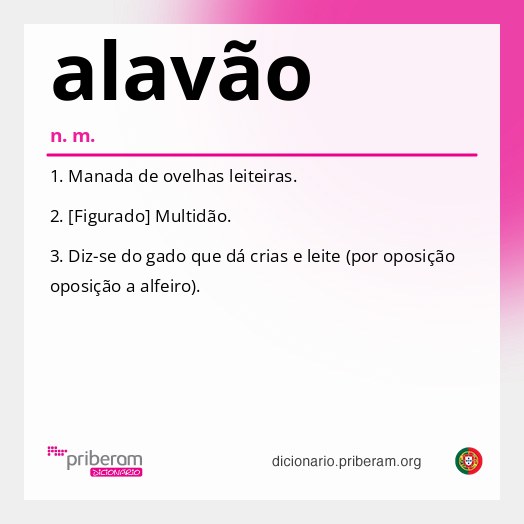 Significado de alavão