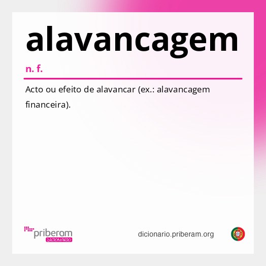 Significado de alavancagem