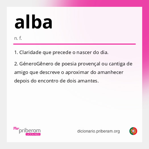 Significado de alba