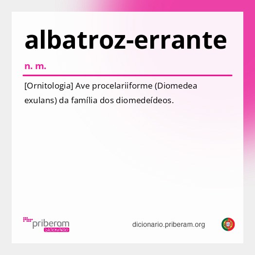 Significado de albatroz-errante