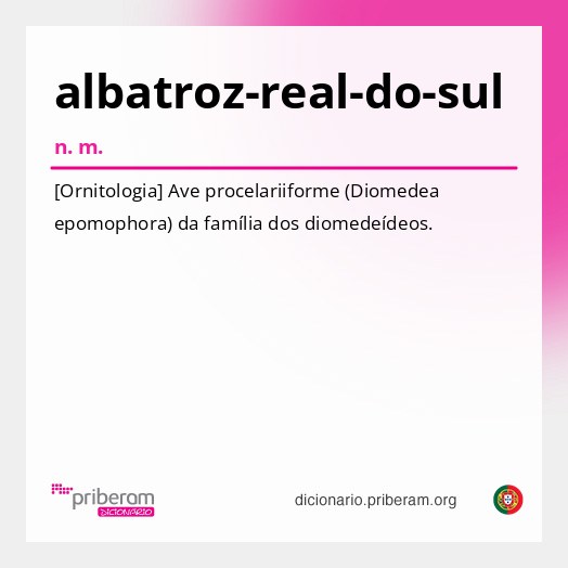 Significado de albatroz-real-do-sul