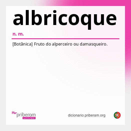 Significado de albricoque