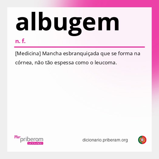 Significado de albugem