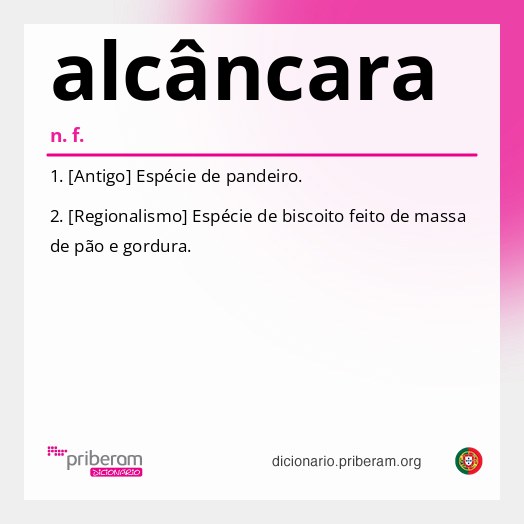 Significado de alcâncara