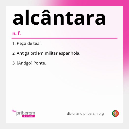 Significado de alcântara