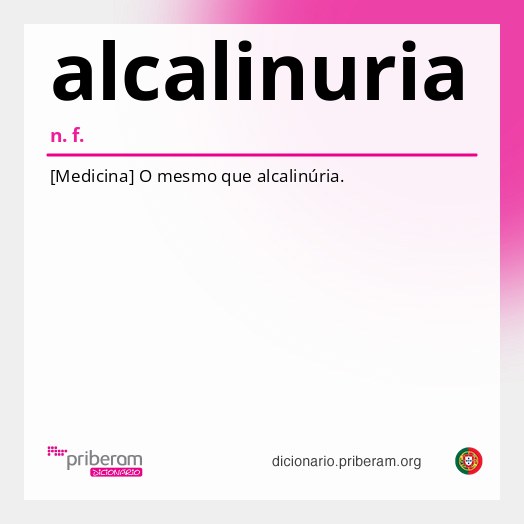 Significado de alcalinuria