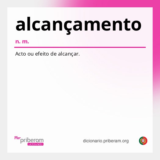 Significado de alcançamento