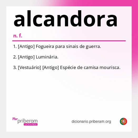 Significado de alcandora