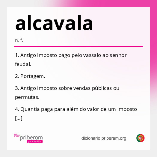 Significado de alcavala