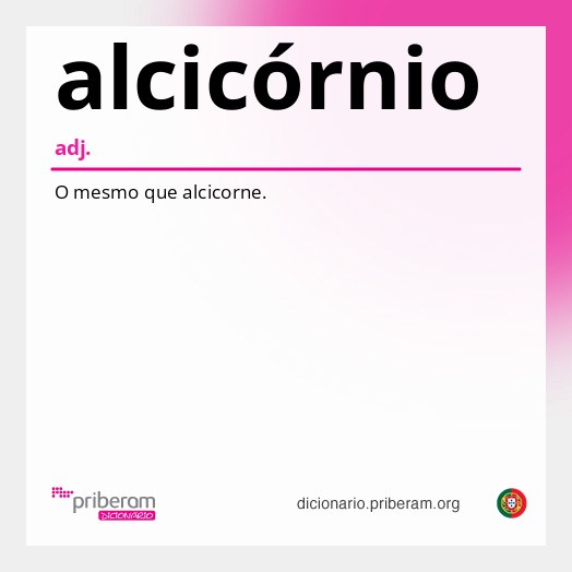 Significado de alcicórnio