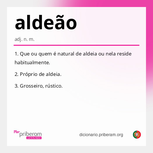 Significado de aldeão