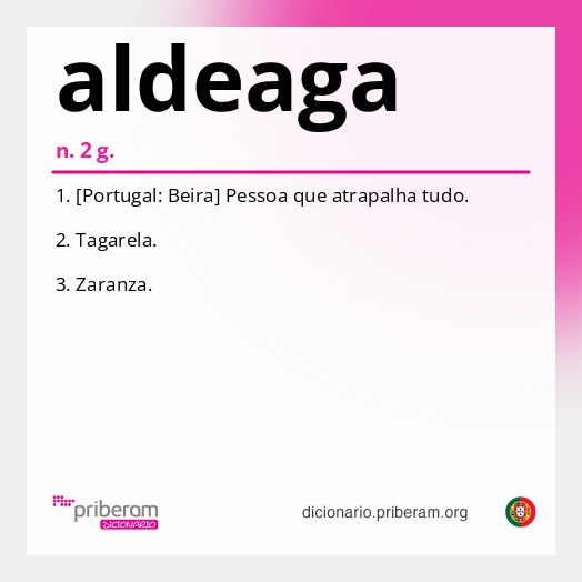 Significado de aldeaga