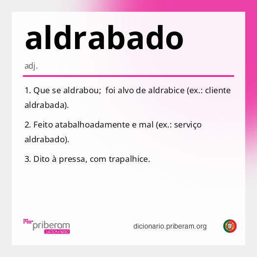 Significado de aldrabado