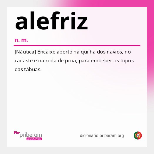 Significado de alefriz