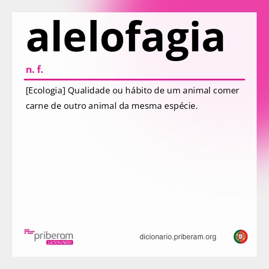 Significado de alelofagia