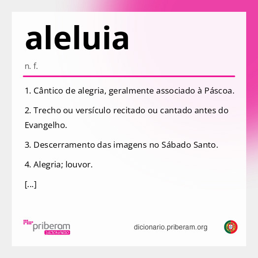 Significado de aleluia