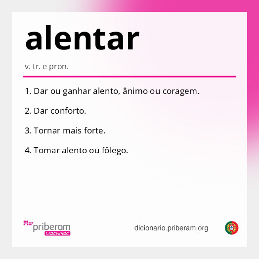 Significado de alentar