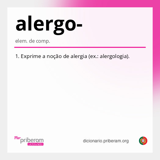 Significado de alergo-