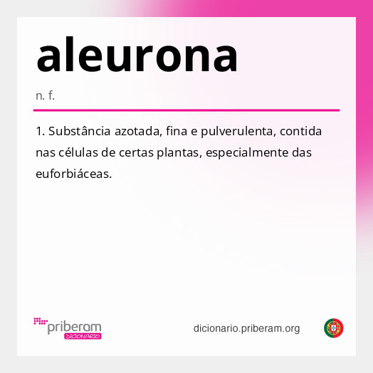 Significado de aleurona