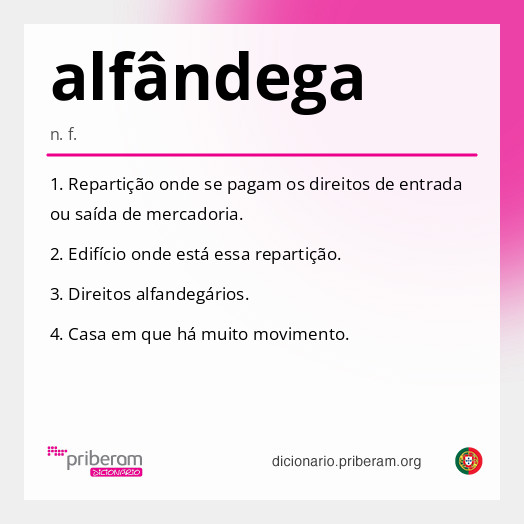Significado de alfândega