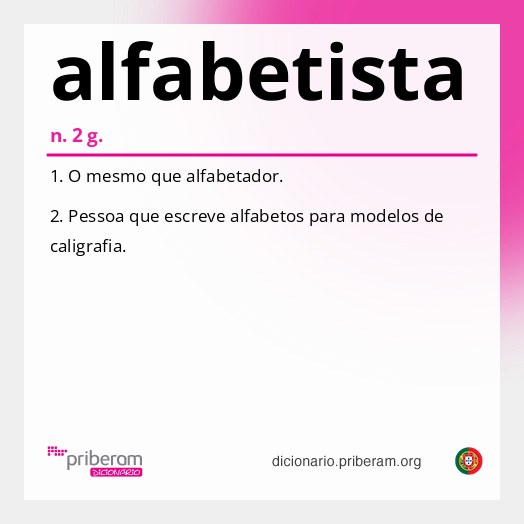 Significado de alfabetista