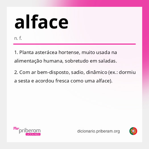 Significado de alface