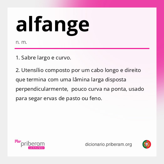 Significado de alfange