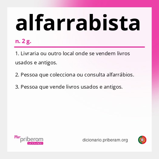 Significado de alfarrabista