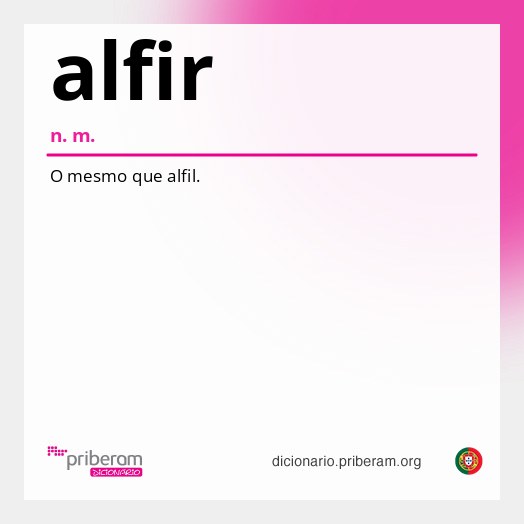 Significado de alfir