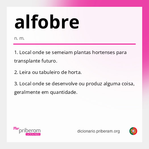 Significado de alfobre