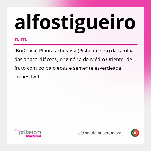 Significado de alfostigueiro